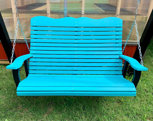 4' Highback Porch Swing - Poly