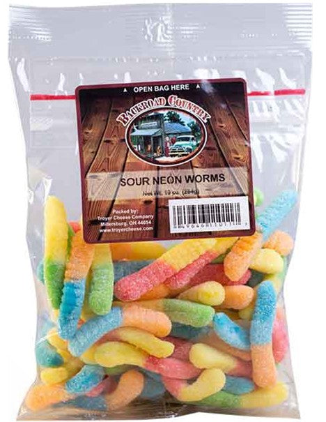 Sour Neon Worms - Backroad Country