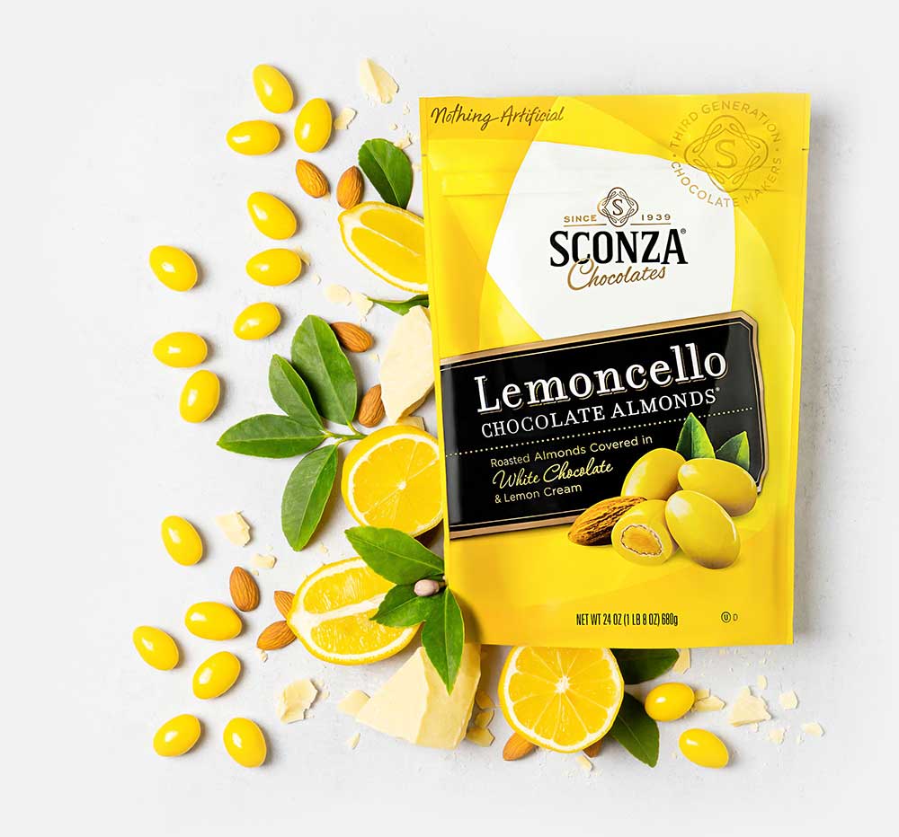 Chocolate Lemoncello Almonds - Sconza