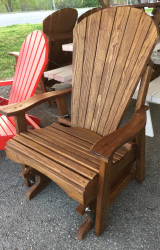 Pine Adirondack Single Glider