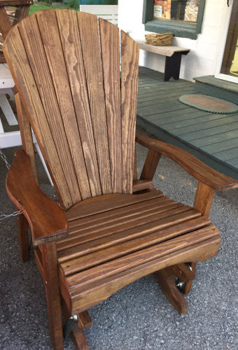 Pine Adirondack Single Glider