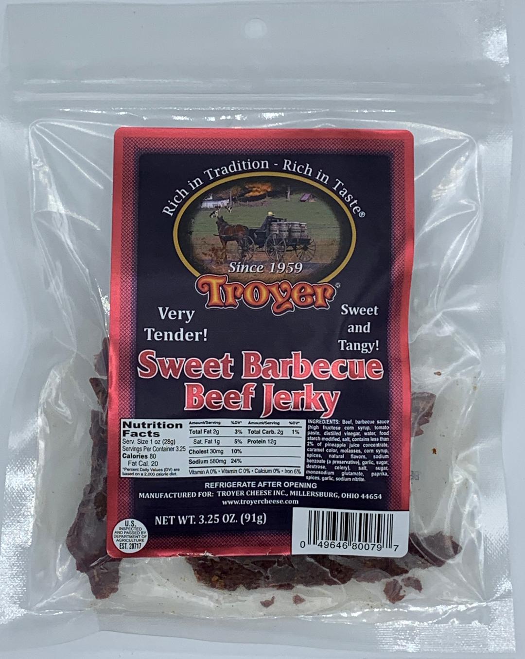 Troyer Sweet BBQ Beef Jerky