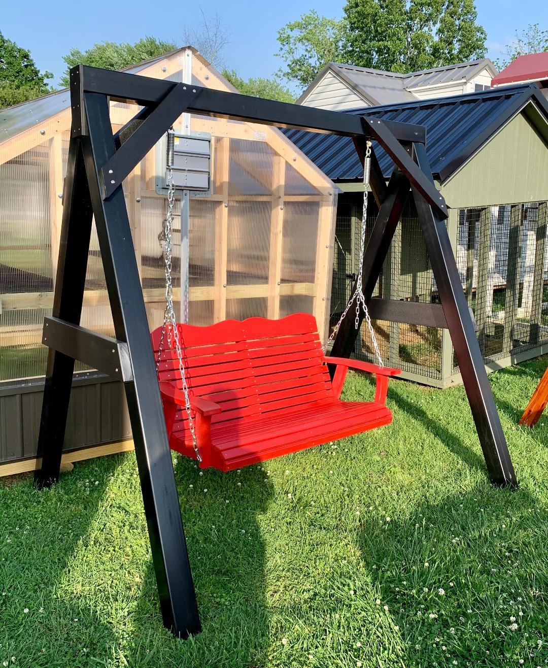 Vinyl-Clad Swing Frame