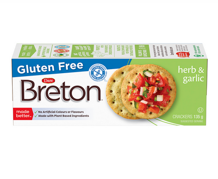Breton Gluten-Free Herb & Garlic Crackers