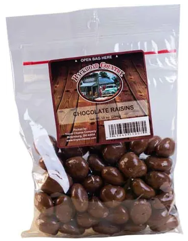 Chocolate Covered Raisins - Backroad Country