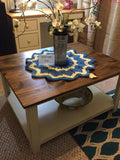 Coffee Table - distressed top