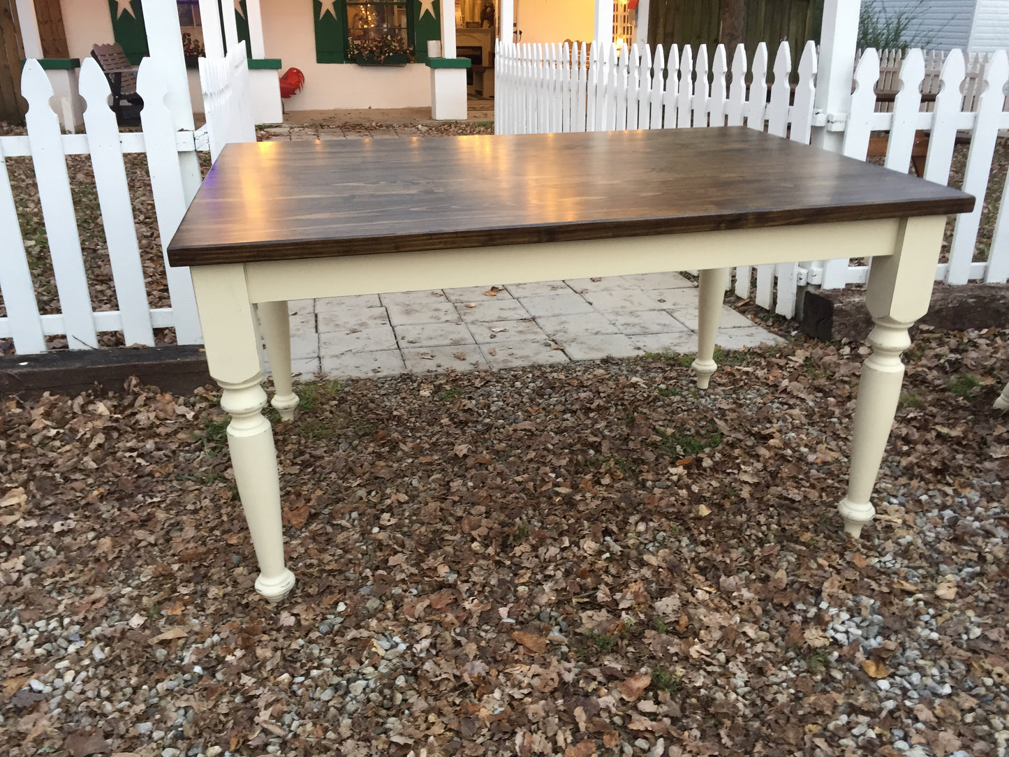 5' Harvest Table with Benches