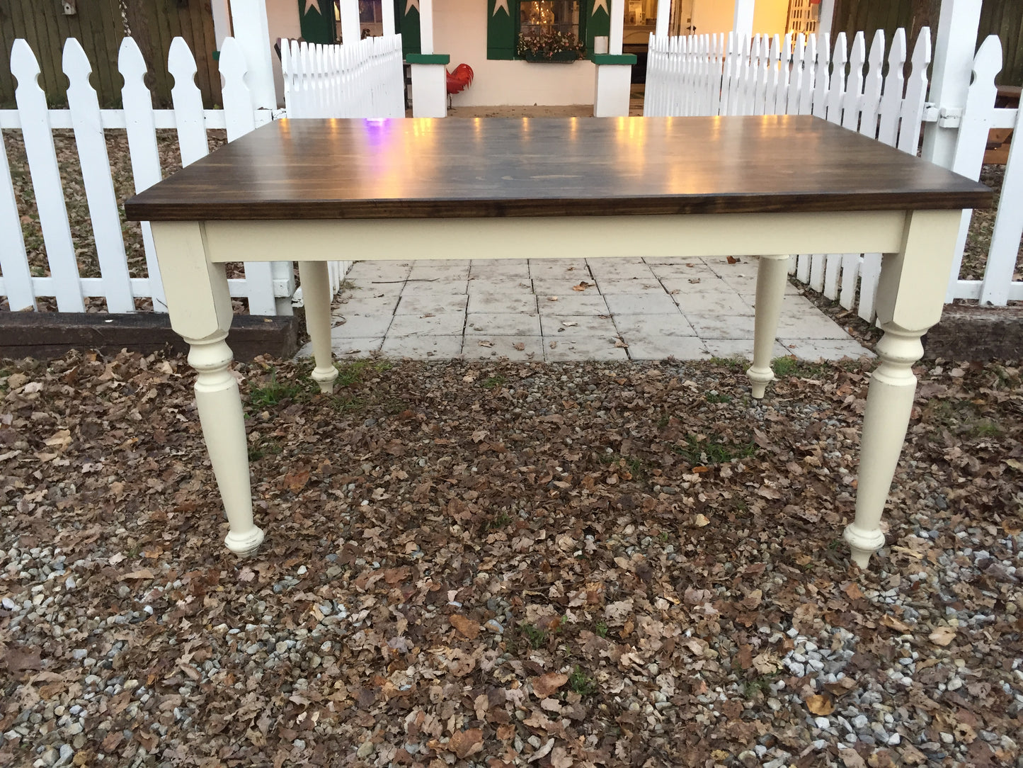 5' Harvest Table with Benches