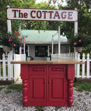 Red Island with Turned Corners