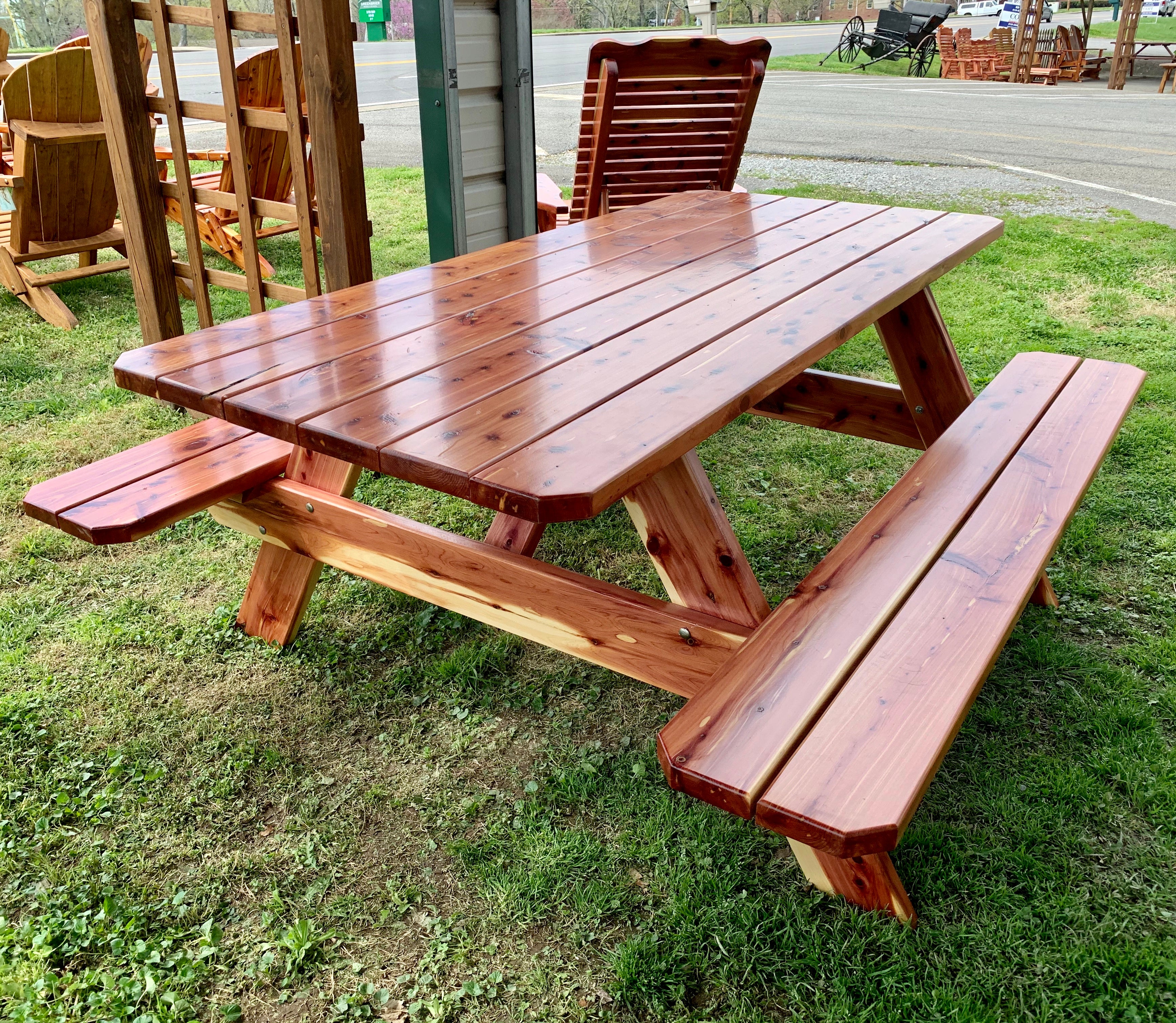 Redwood 2024 picnic bench