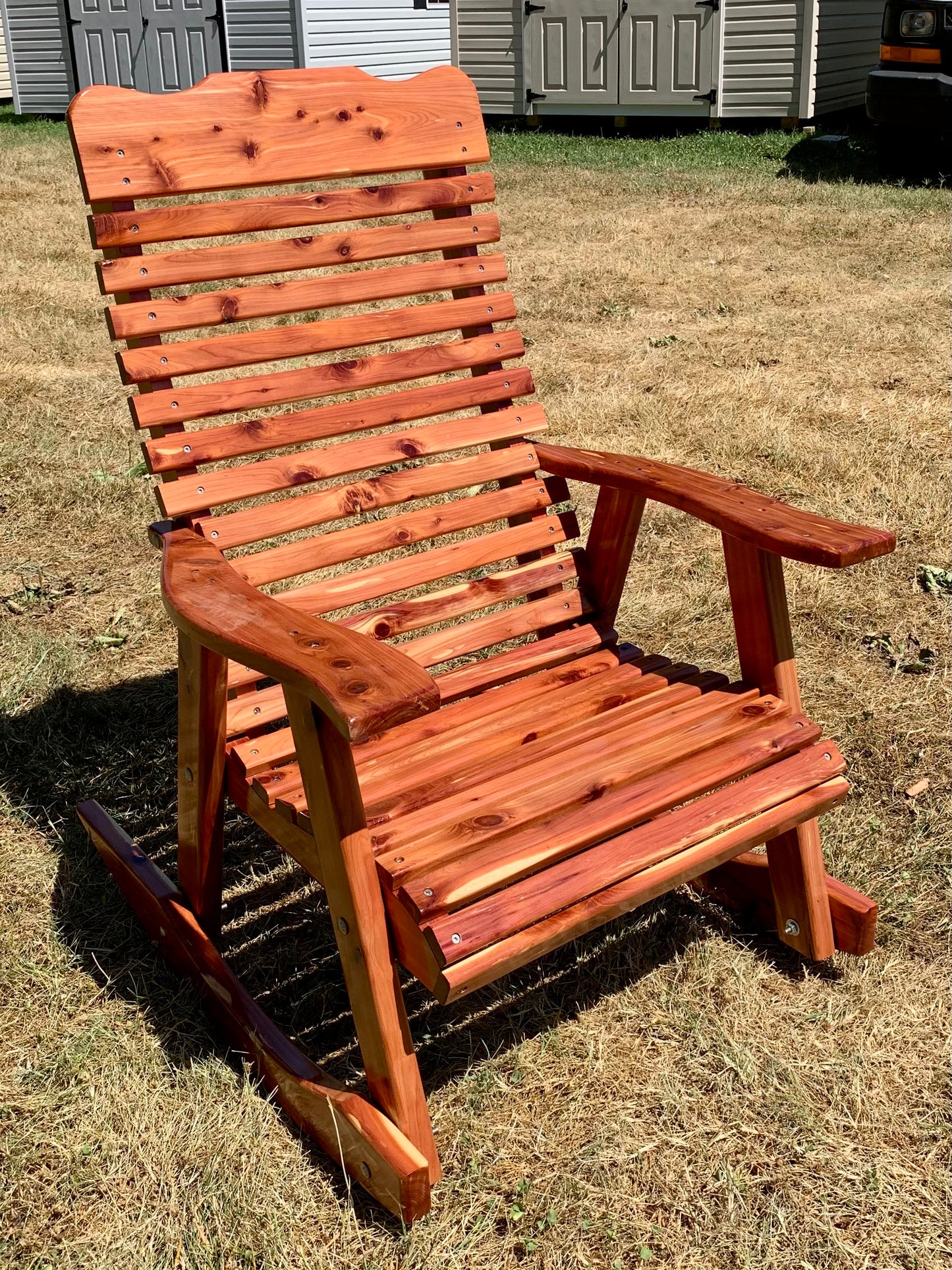 Cedar Highback Rocking Chair