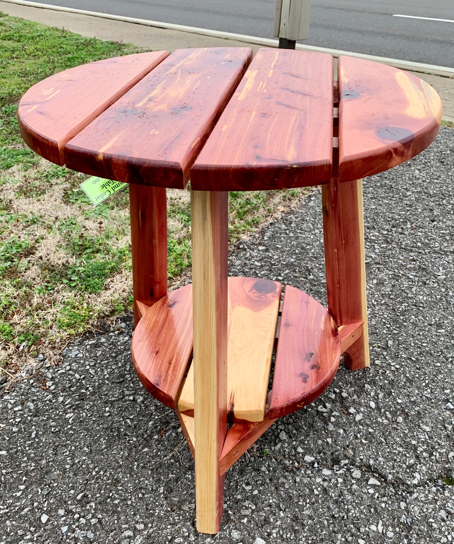 Cedar Round End Table
