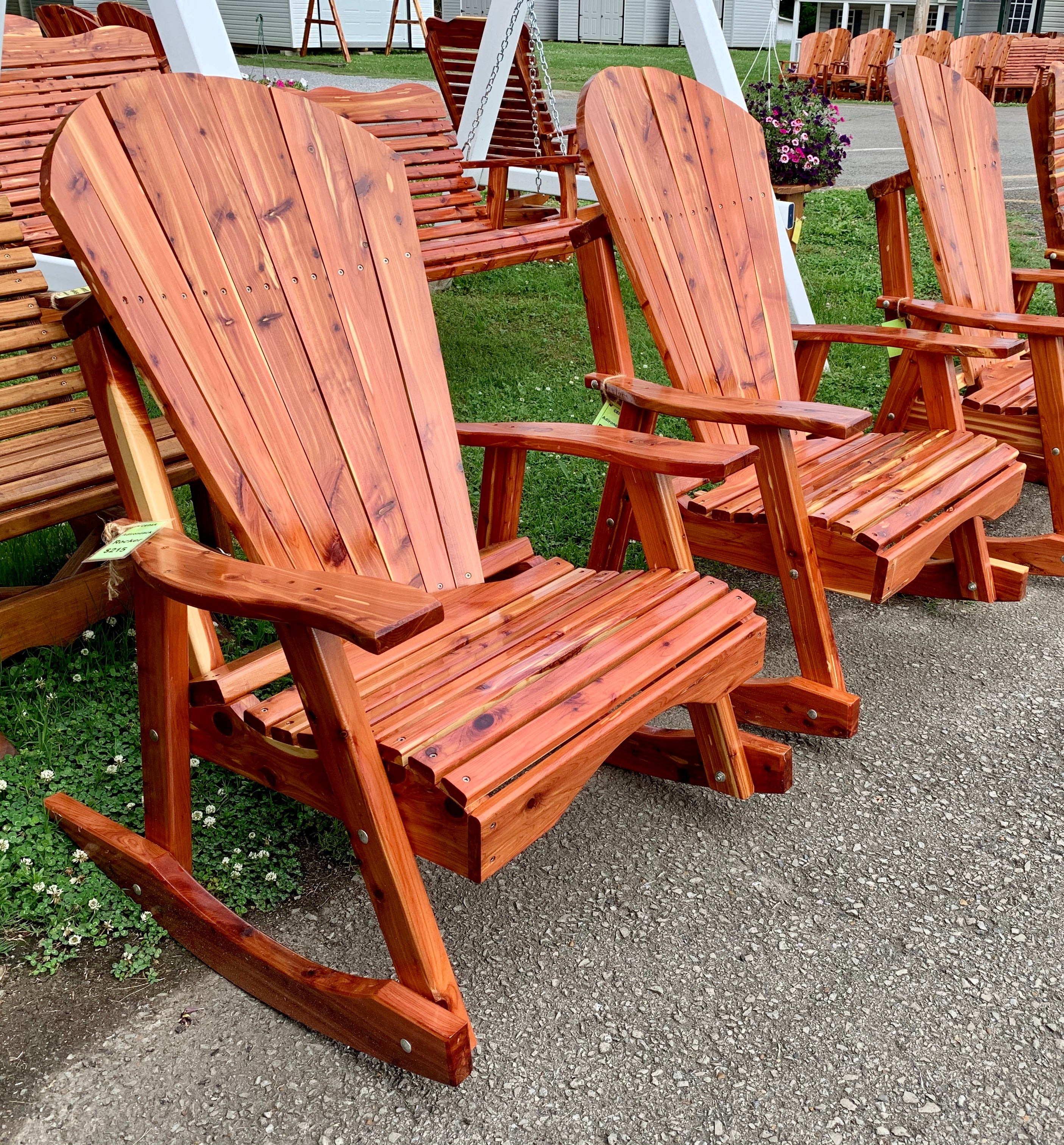 Cedar discount rocking chairs