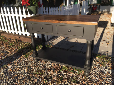 French Island - black with dark stain top